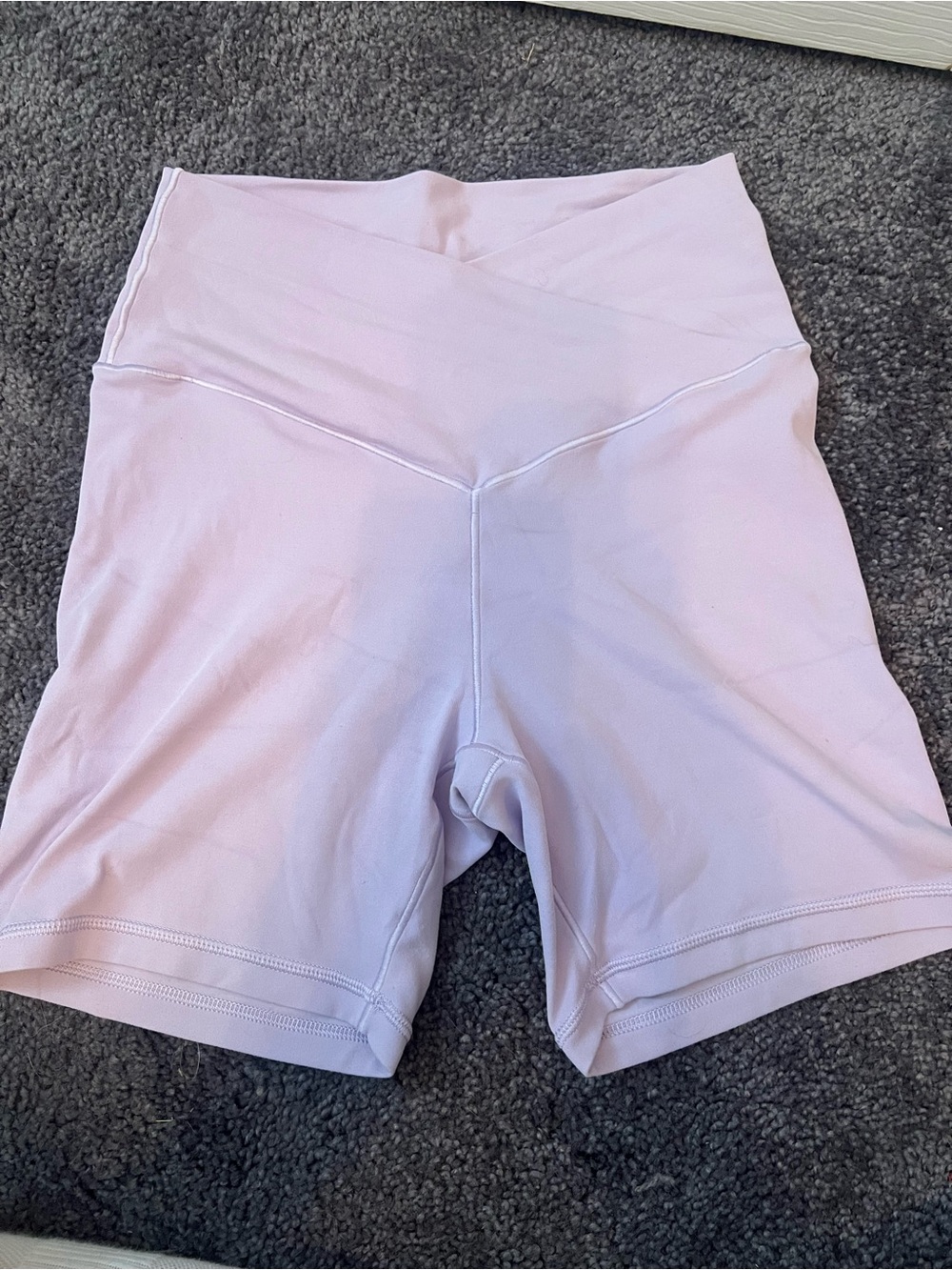 aerie Lilac High-Rise Bike Shorts